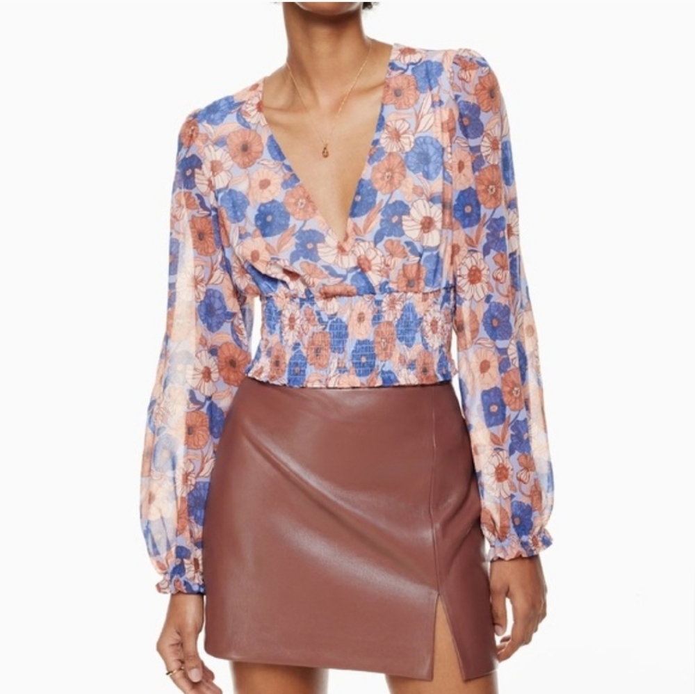 Wilfred Wistful Floral Blouse Top Size S